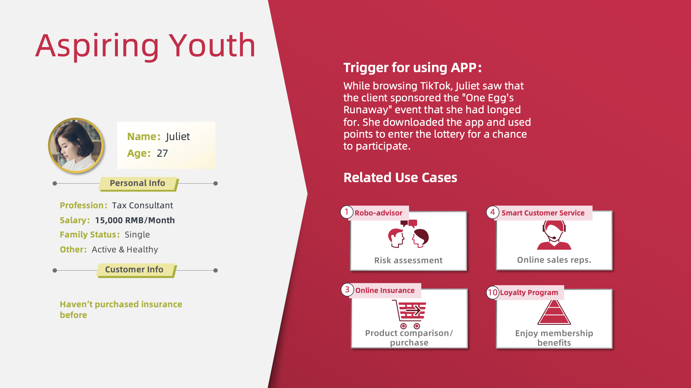 Sample Profile of the Aspiring Youth